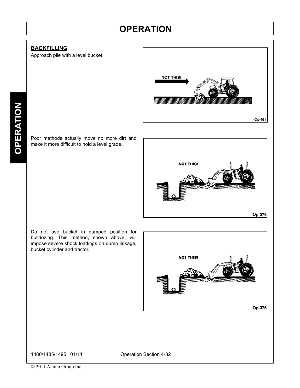 Operation, Opera t ion | Servis-Rhino 1495 User Manual | Page 78 / 104