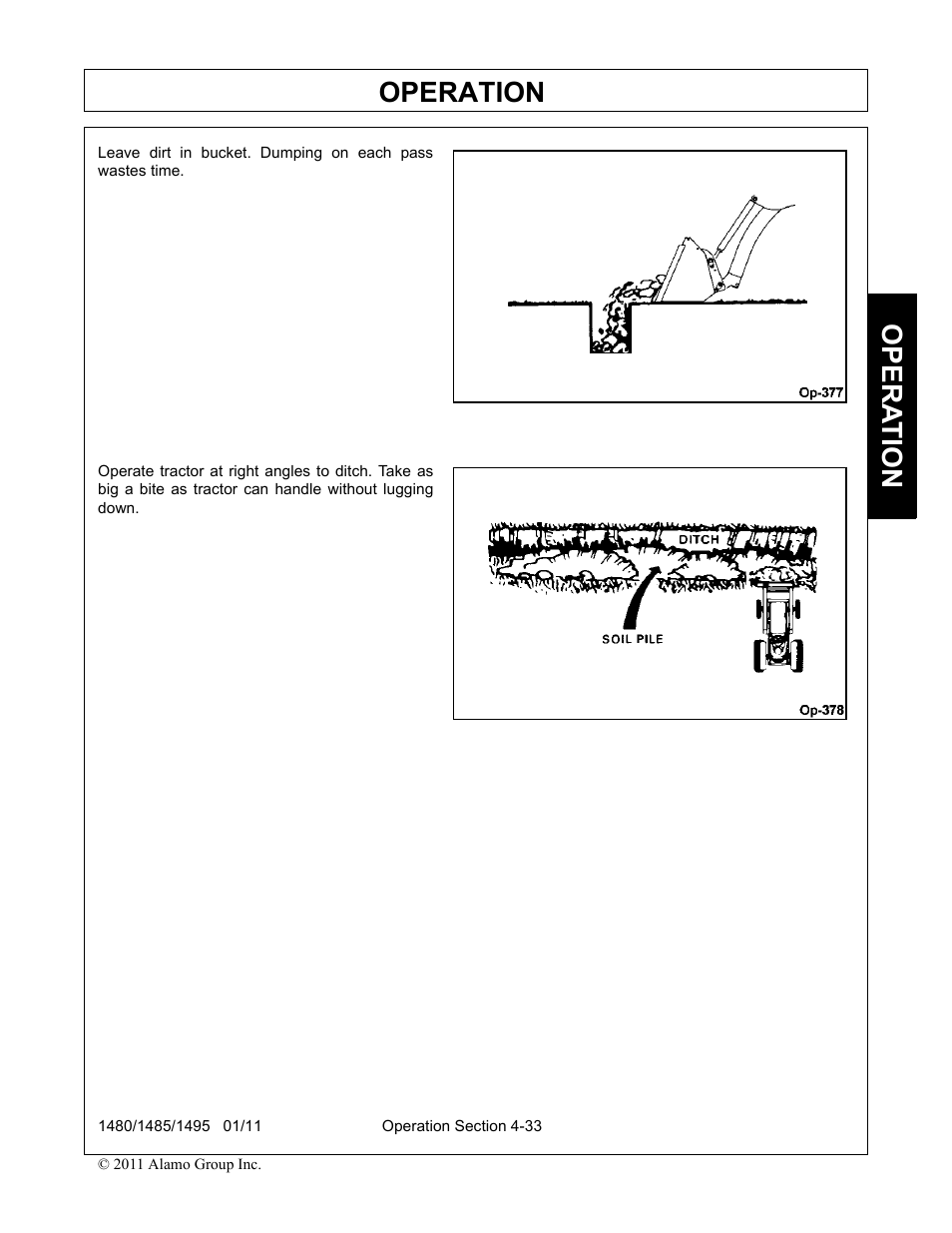 Operation, Opera t ion | Servis-Rhino 1495 User Manual | Page 79 / 104