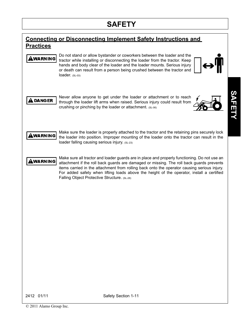 Safety | Servis-Rhino 2412 User Manual | Page 15 / 100
