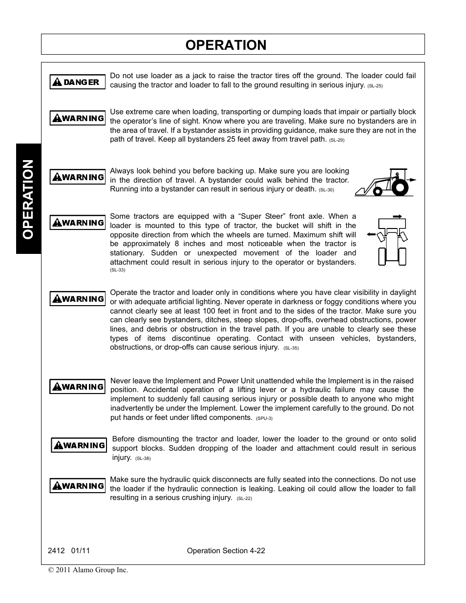 Operation, Opera t ion | Servis-Rhino 2412 User Manual | Page 66 / 100
