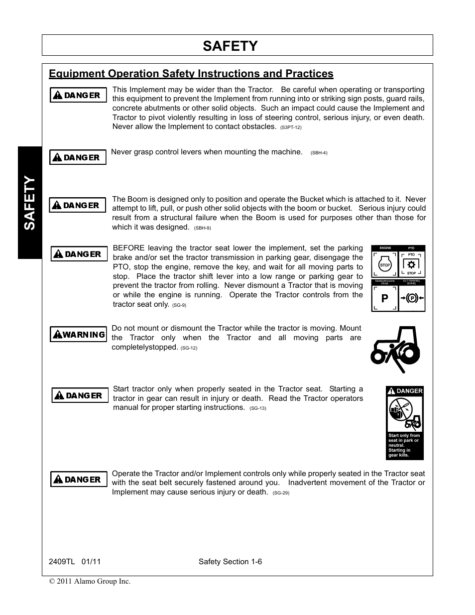 Safety | Servis-Rhino 2409TL User Manual | Page 10 / 104