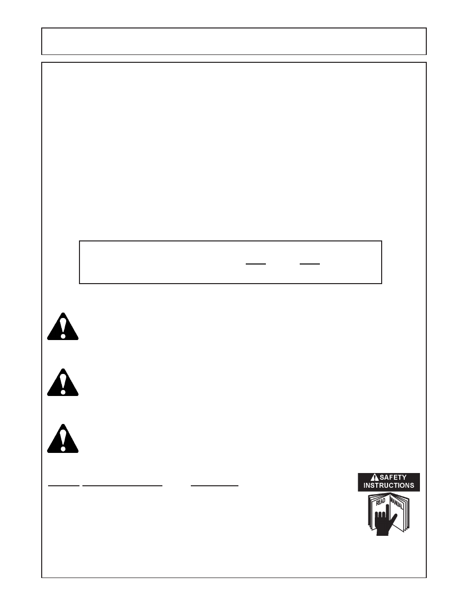 Safety information -2, Safety, Read | Understand, Follow | Servis-Rhino DM124 User Manual | Page 8 / 106