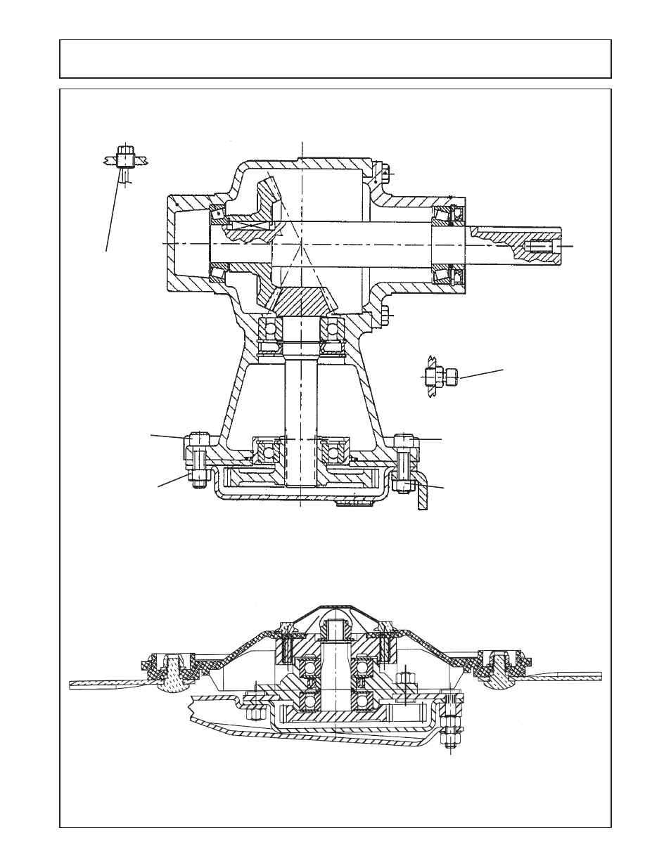 Gearbox section end view -5, Cutterbar section end view -5, Maintenance | Servis-Rhino DM124 User Manual | Page 93 / 106