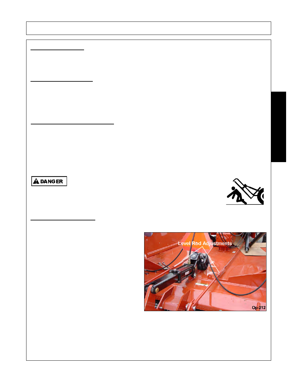 Setting the mower, 1 setting deck height, Setting the mower -13 setting deck height -13 | Operation, Opera t ion | Servis-Rhino SE10-4A User Manual | Page 109 / 168