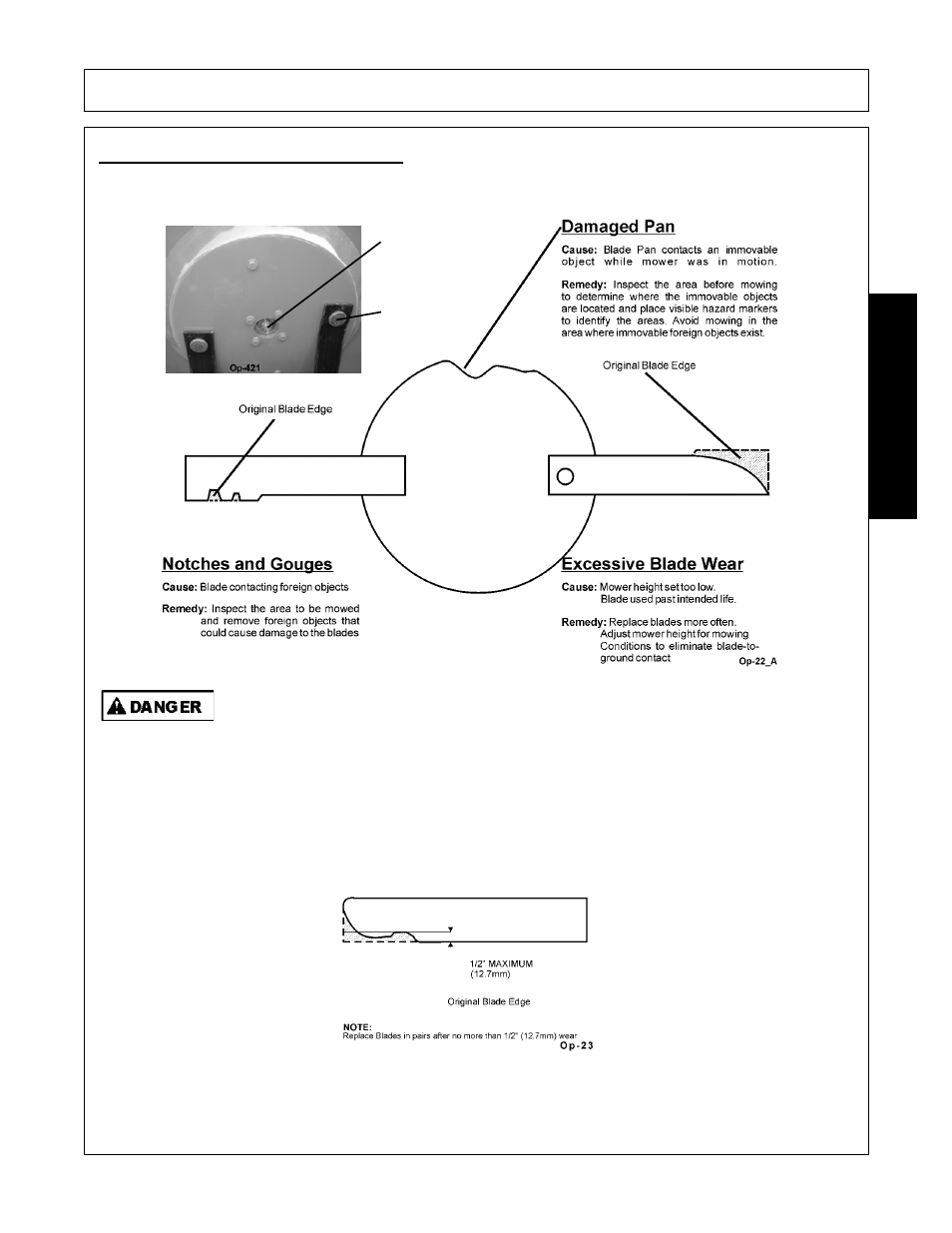3 cutting component inspection, Cutting component inspection -23, Operation | Opera t ion | Servis-Rhino SE10-4A User Manual | Page 119 / 168