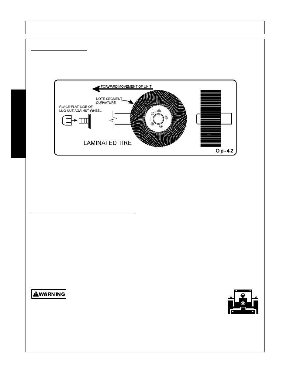 1 tire and wheels, 2 transporting on public roadways, Operation | Opera t ion | Servis-Rhino SE10-4A User Manual | Page 138 / 168