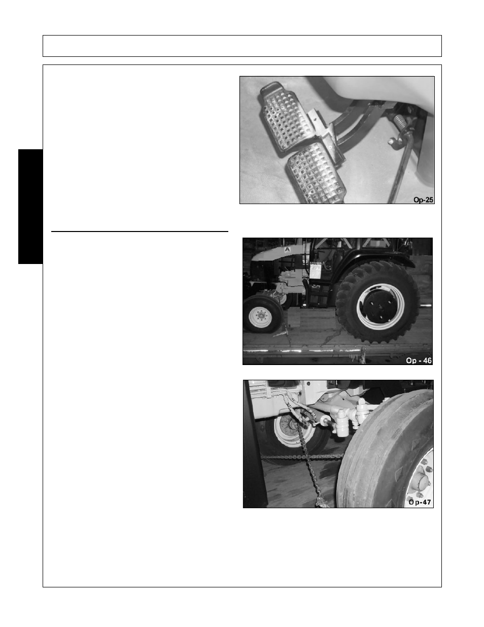 3 hauling the tractor and implement, Hauling the tractor and implement -44, Operation | Opera t ion | Servis-Rhino SE10-4A User Manual | Page 140 / 168