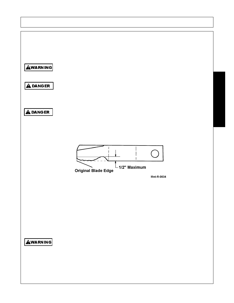 Blade servicing, Blade sharpening, Blade servicing -9 blade sharpening -9 | Maintenance | Servis-Rhino SE10-4A User Manual | Page 153 / 168