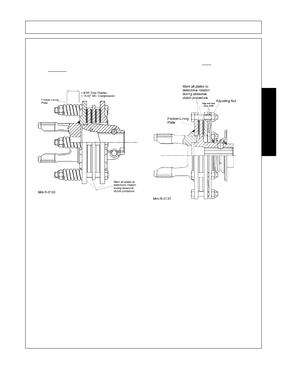 Wing slip clutch (cat iv), Seasonal clutch maintenance, Maintenance | Servis-Rhino SE10-4A User Manual | Page 157 / 168
