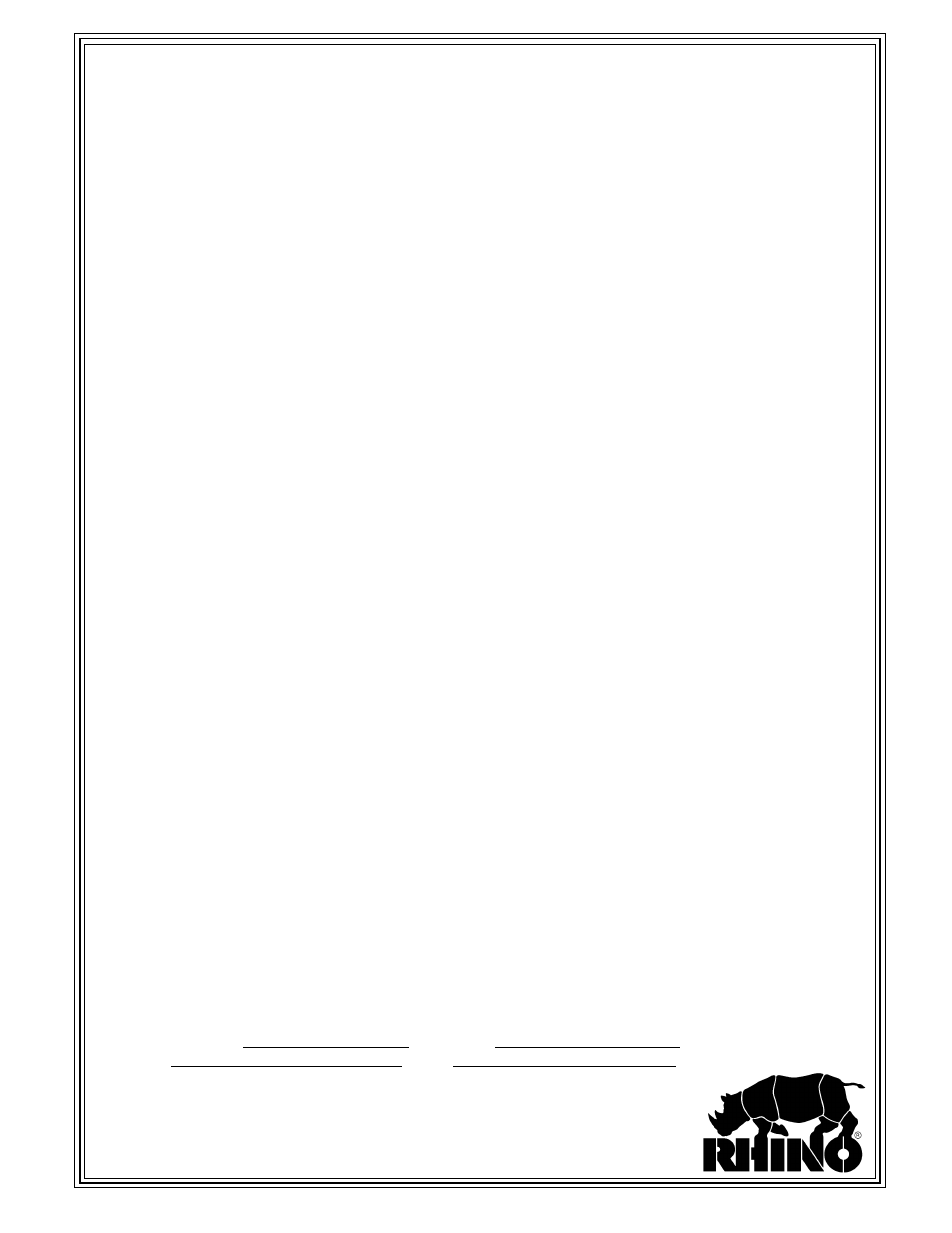 Rhino, Limited warranty, Limited warranties | Remedies and procedures, Limitation of liability, Miscellaneous | Servis-Rhino SE10-4A User Manual | Page 166 / 168