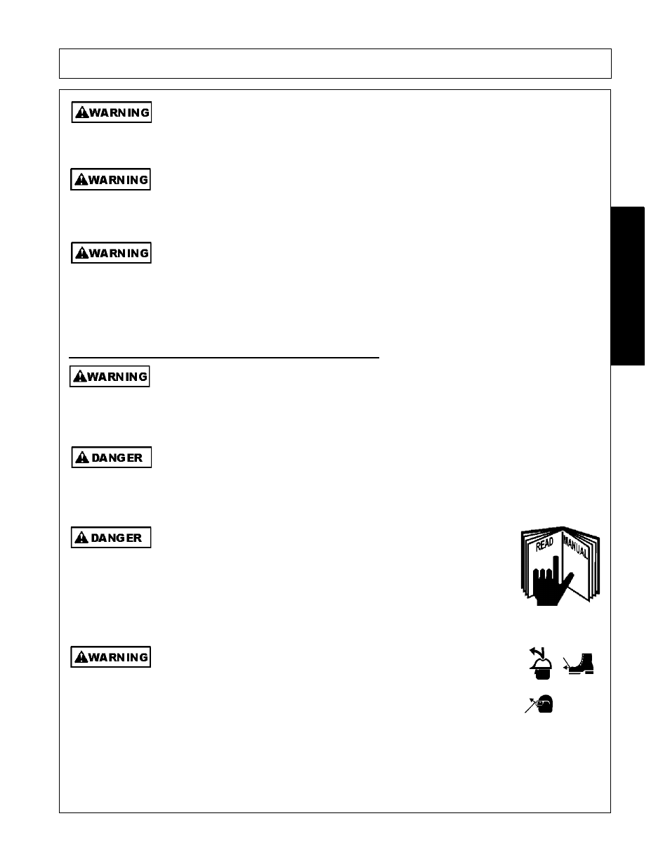 Operator safety instructions and practices, Operator safety instructions and practices -3, Safety | Servis-Rhino SE10-4A User Manual | Page 9 / 168