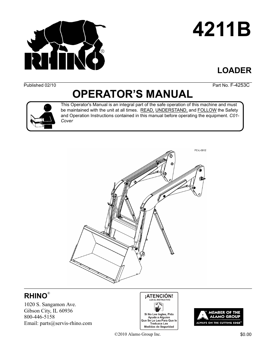 Servis-Rhino 4211B User Manual | 104 pages