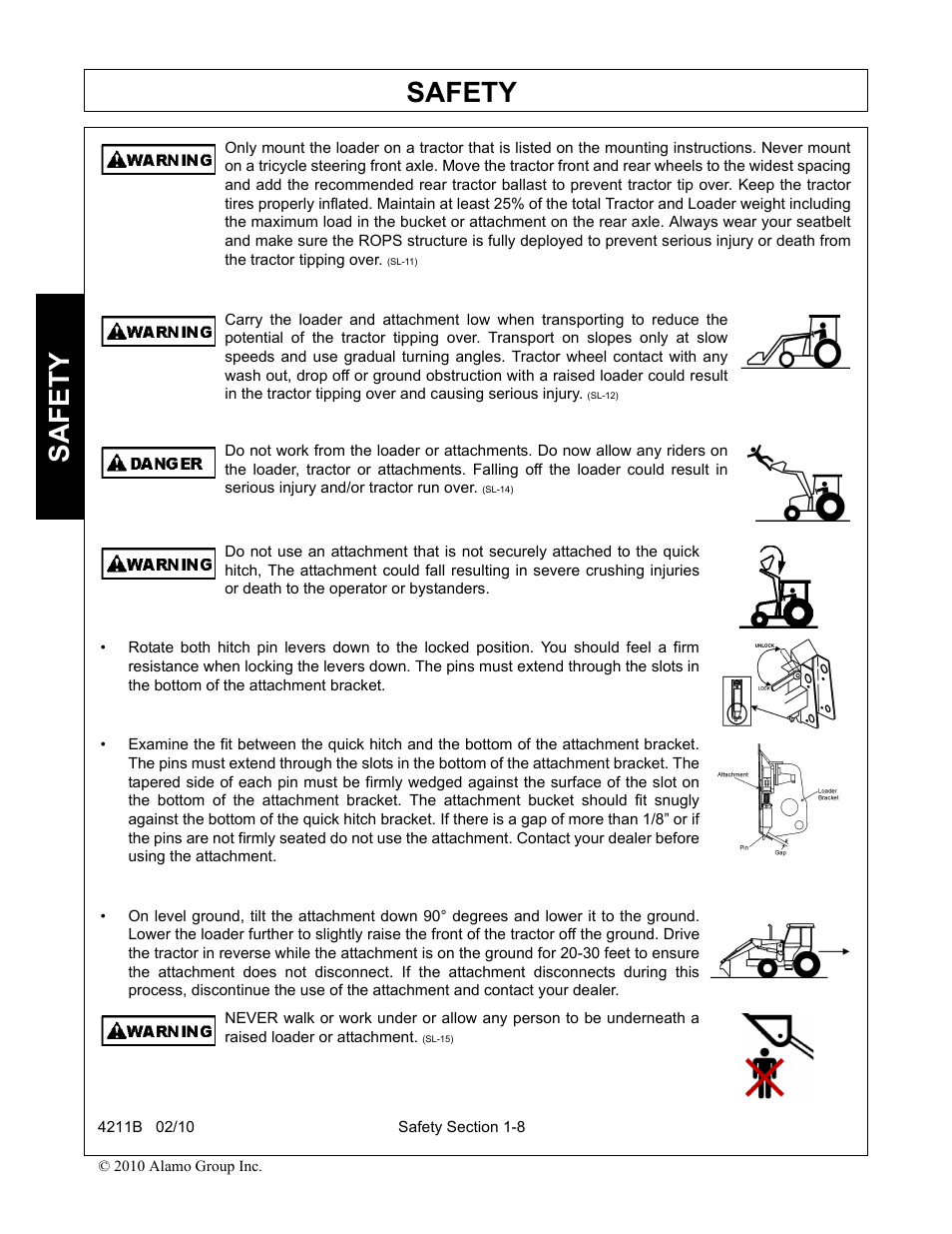 Safety | Servis-Rhino 4211B User Manual | Page 12 / 104
