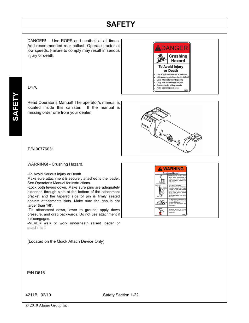 Safety | Servis-Rhino 4211B User Manual | Page 26 / 104