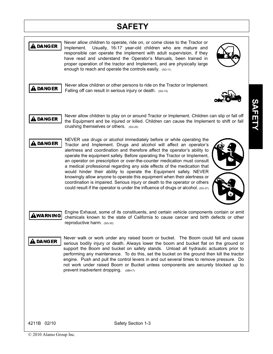 Safety | Servis-Rhino 4211B User Manual | Page 7 / 104