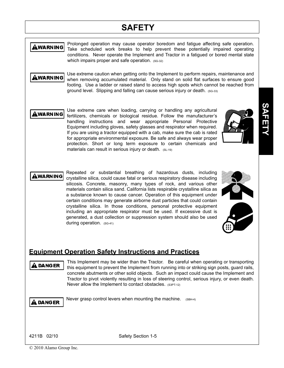 Safety | Servis-Rhino 4211B User Manual | Page 9 / 104