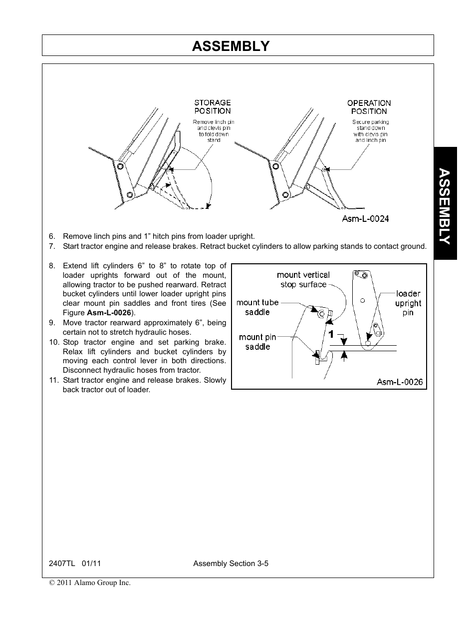 Assembly, Assembl y | Servis-Rhino 2407TL User Manual | Page 37 / 100