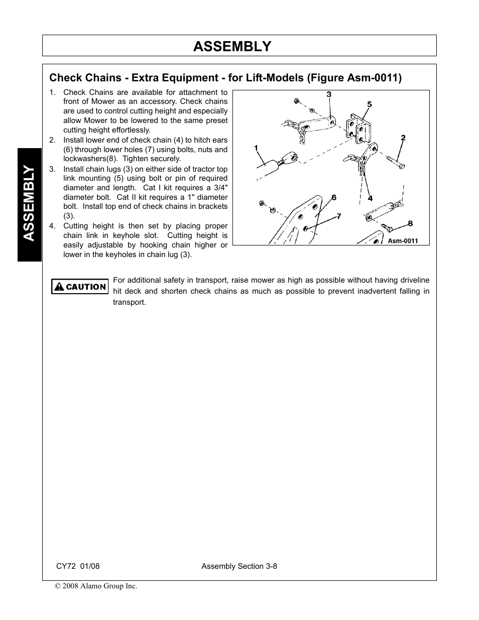 Assembly, Assembl y | Servis-Rhino CY72 User Manual | Page 82 / 136