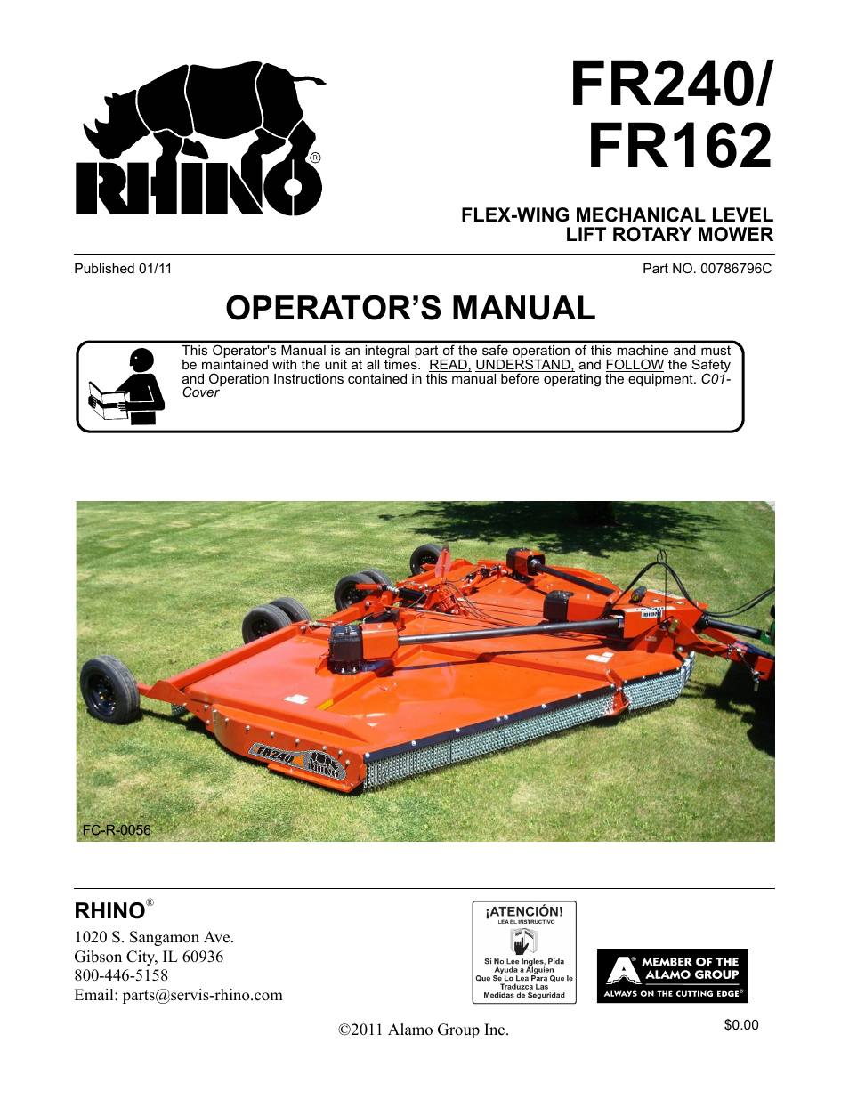 Servis-Rhino FR162 User Manual | 196 pages