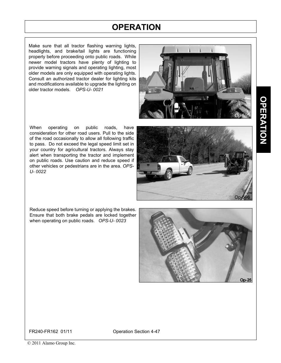 Operation, Opera t ion | Servis-Rhino FR162 User Manual | Page 153 / 196