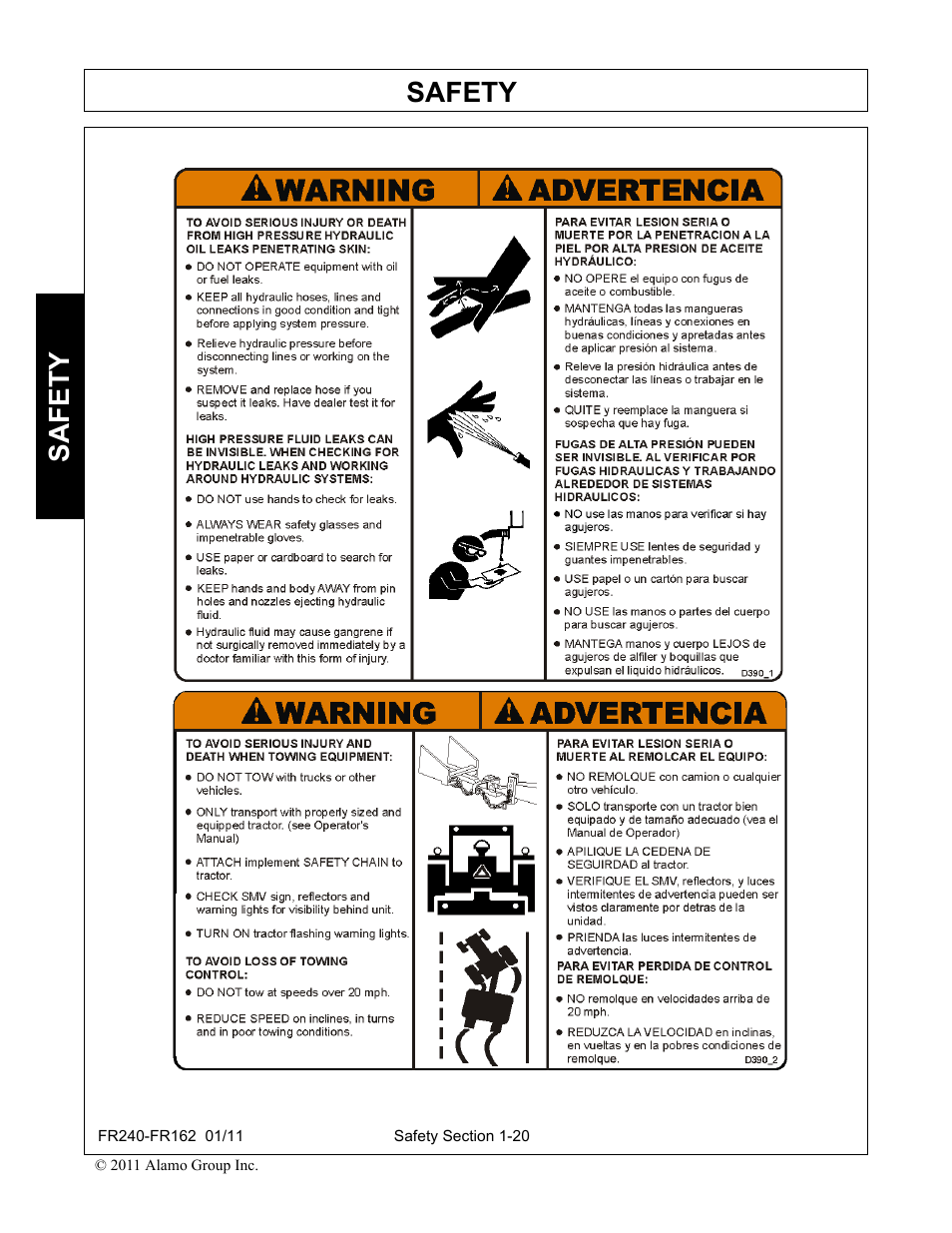 Safety | Servis-Rhino FR162 User Manual | Page 30 / 196