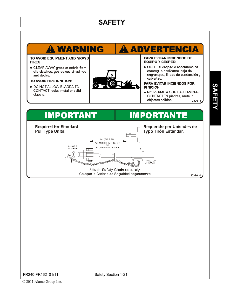 Safety | Servis-Rhino FR162 User Manual | Page 31 / 196