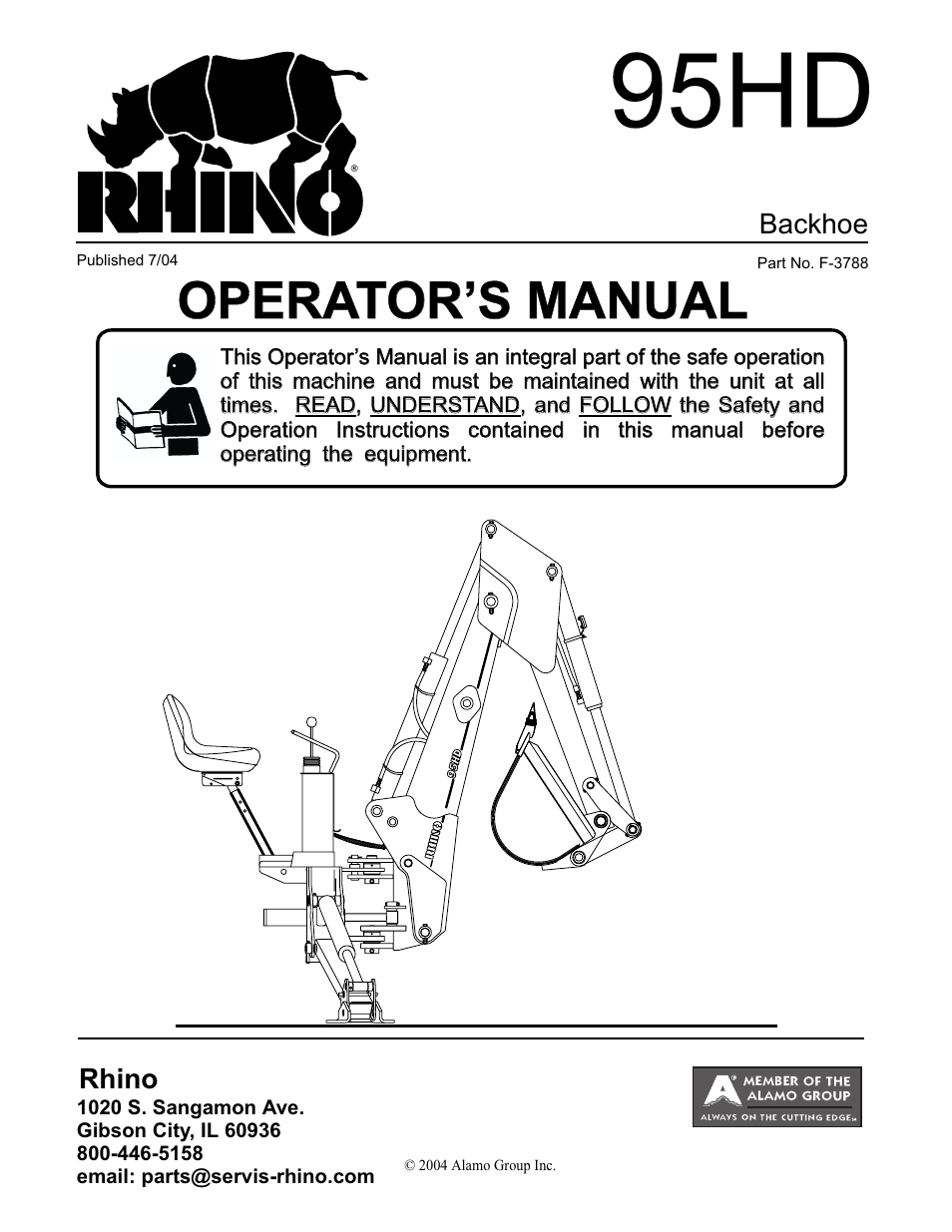 Servis-Rhino 95HD User Manual | 42 pages