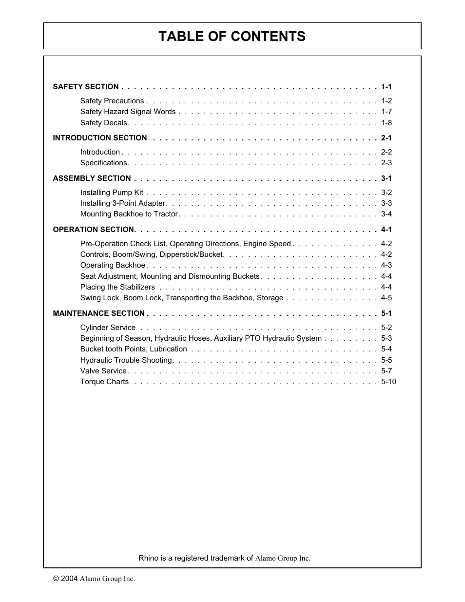 Servis-Rhino 95HD User Manual | Page 3 / 42