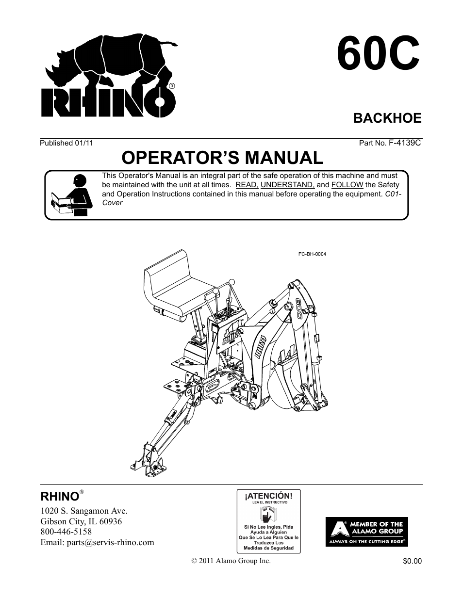 Servis-Rhino 60C User Manual | 50 pages