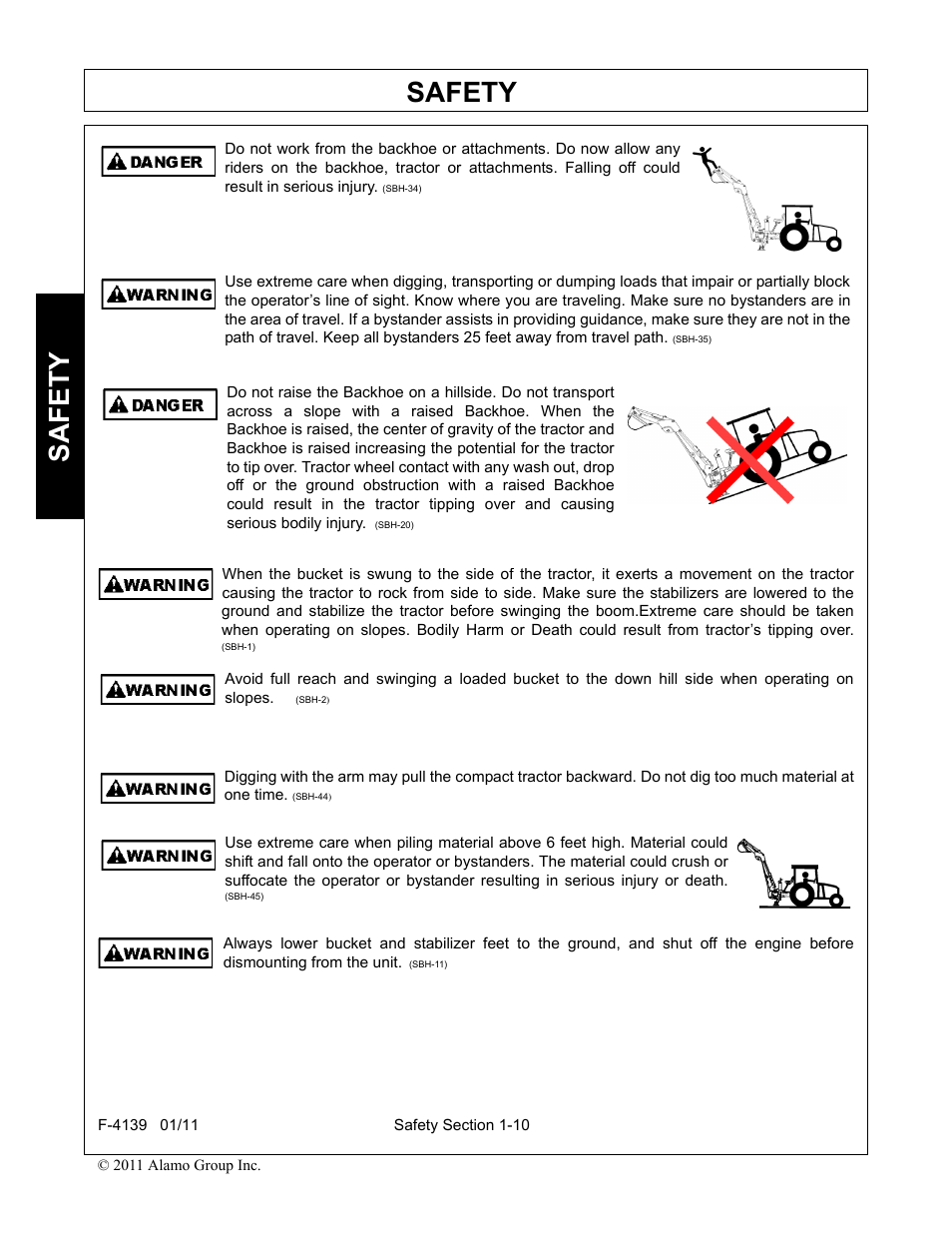 Safety | Servis-Rhino 60C User Manual | Page 14 / 50