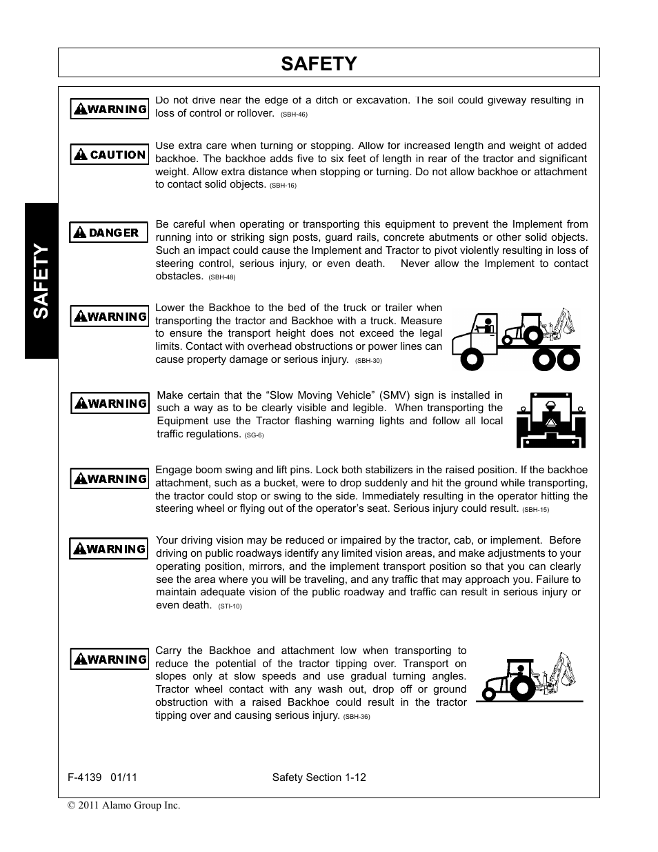 Safety | Servis-Rhino 60C User Manual | Page 16 / 50