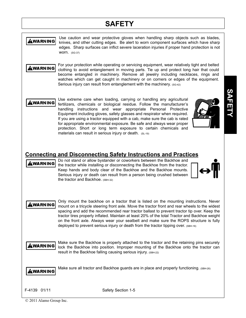 Safety | Servis-Rhino 60C User Manual | Page 9 / 50