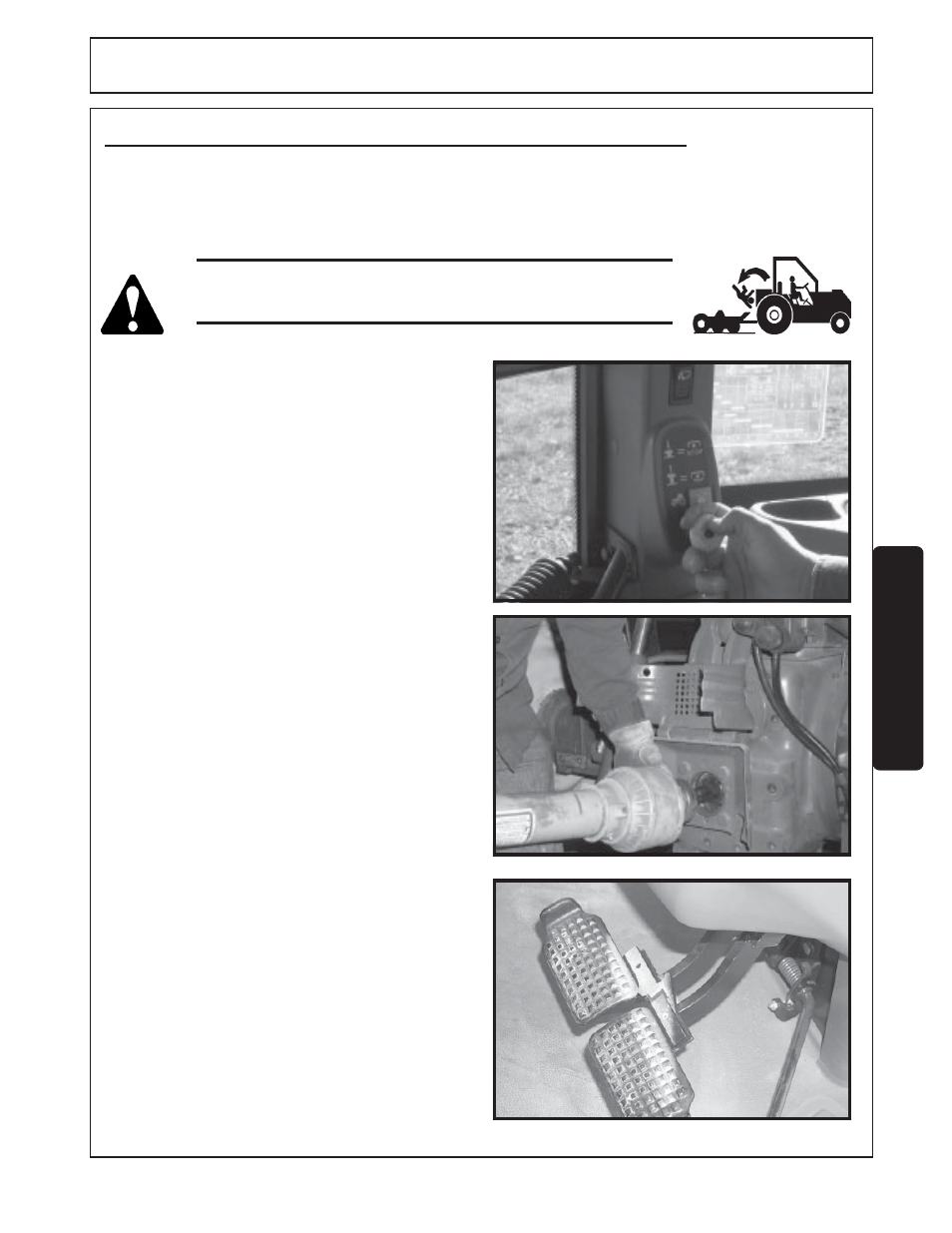13) transporting the tractor and mower -31, Operation opera tion, Transporting the tractor and mower | Servis-Rhino FM84A User Manual | Page 105 / 128