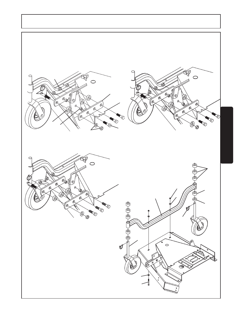 Caster wheel attachments -3, Assembly, Assembl y | Servis-Rhino FM84A User Manual | Page 73 / 128