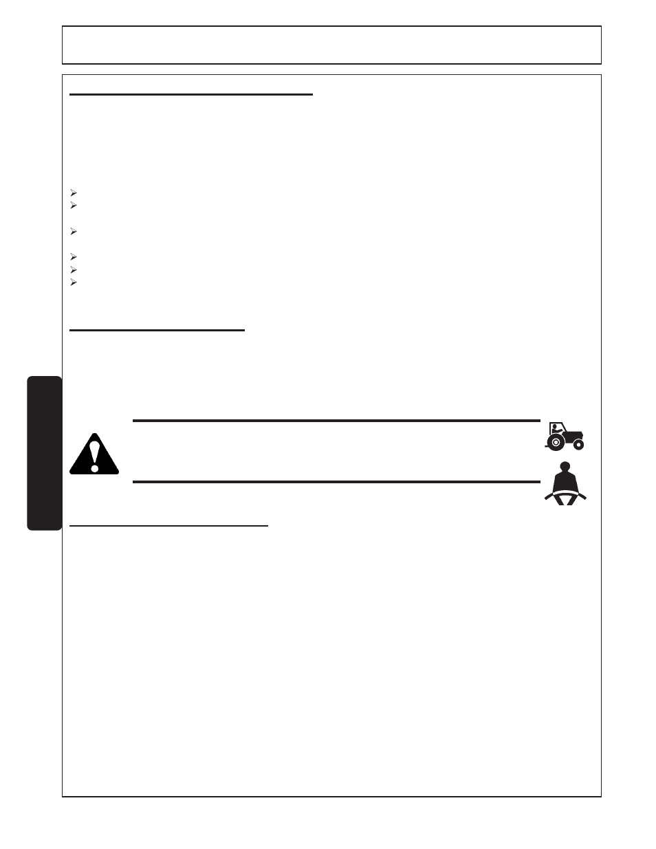 2) tractor requirements -6, 1) rops and seatbelt -6, 2) tractor safety devices -6 | Operation, Opera tion, Tractor requirements | Servis-Rhino FM84A User Manual | Page 80 / 128