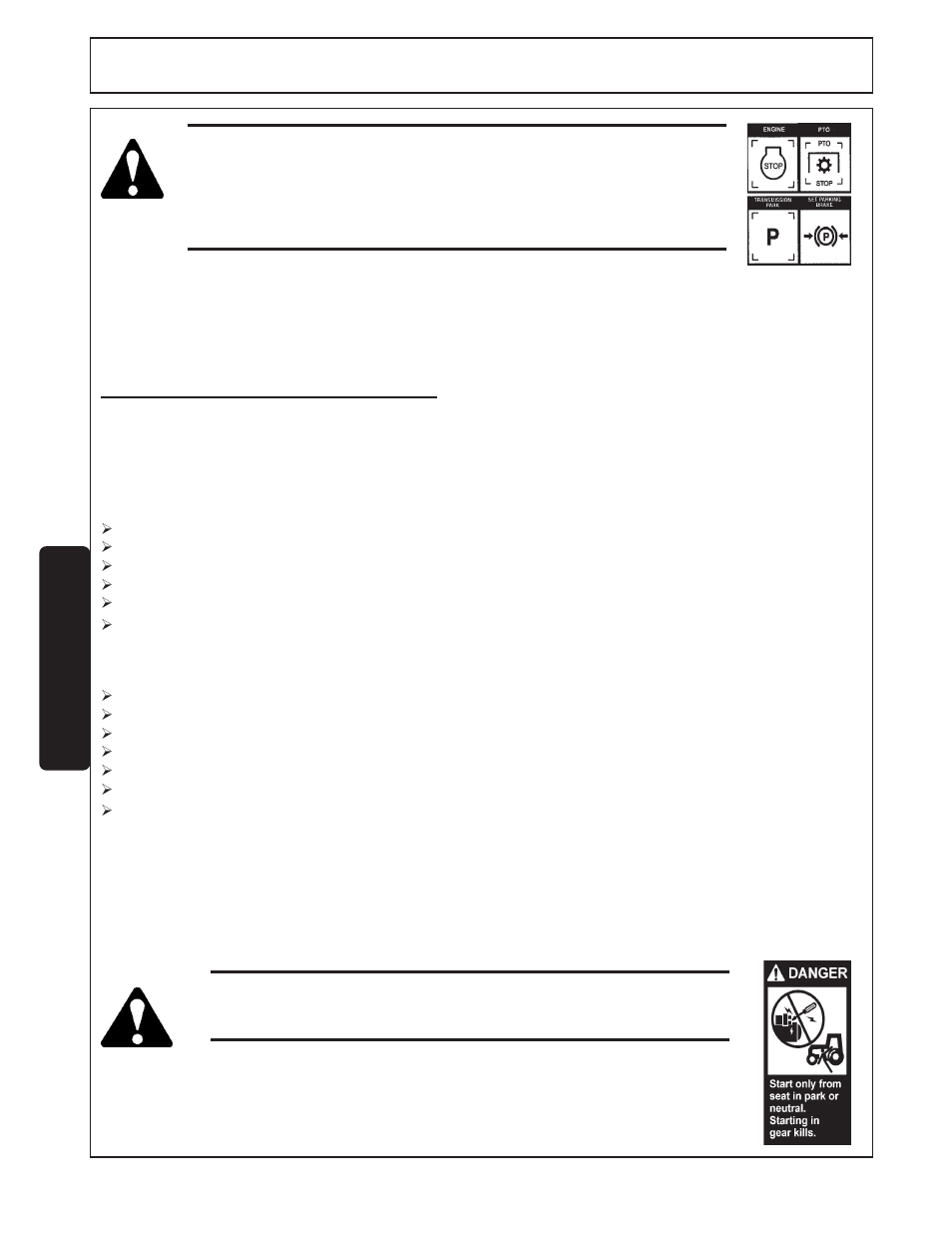 4) starting the tractor -10, Operation, Opera tion | Starting the tractor | Servis-Rhino FM84A User Manual | Page 84 / 128