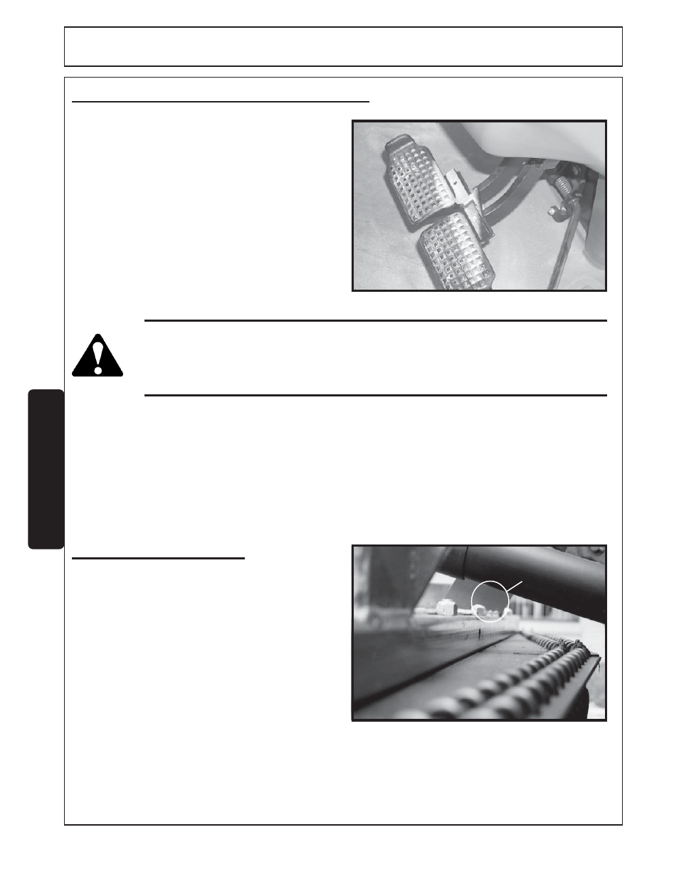 2) brake and differential lock setting -20, 3) raising the mower -20, Operation | Opera tion | Servis-Rhino FM84A User Manual | Page 94 / 128