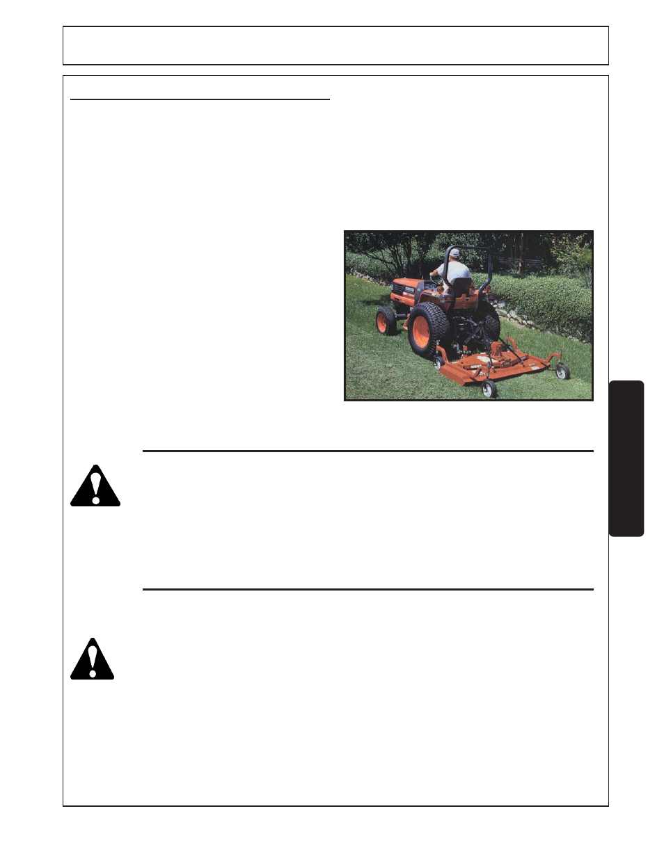 4) driving the tractor and mower -21, Operation opera tion, 4 driving the tractor and mower | Servis-Rhino FM84A User Manual | Page 95 / 128