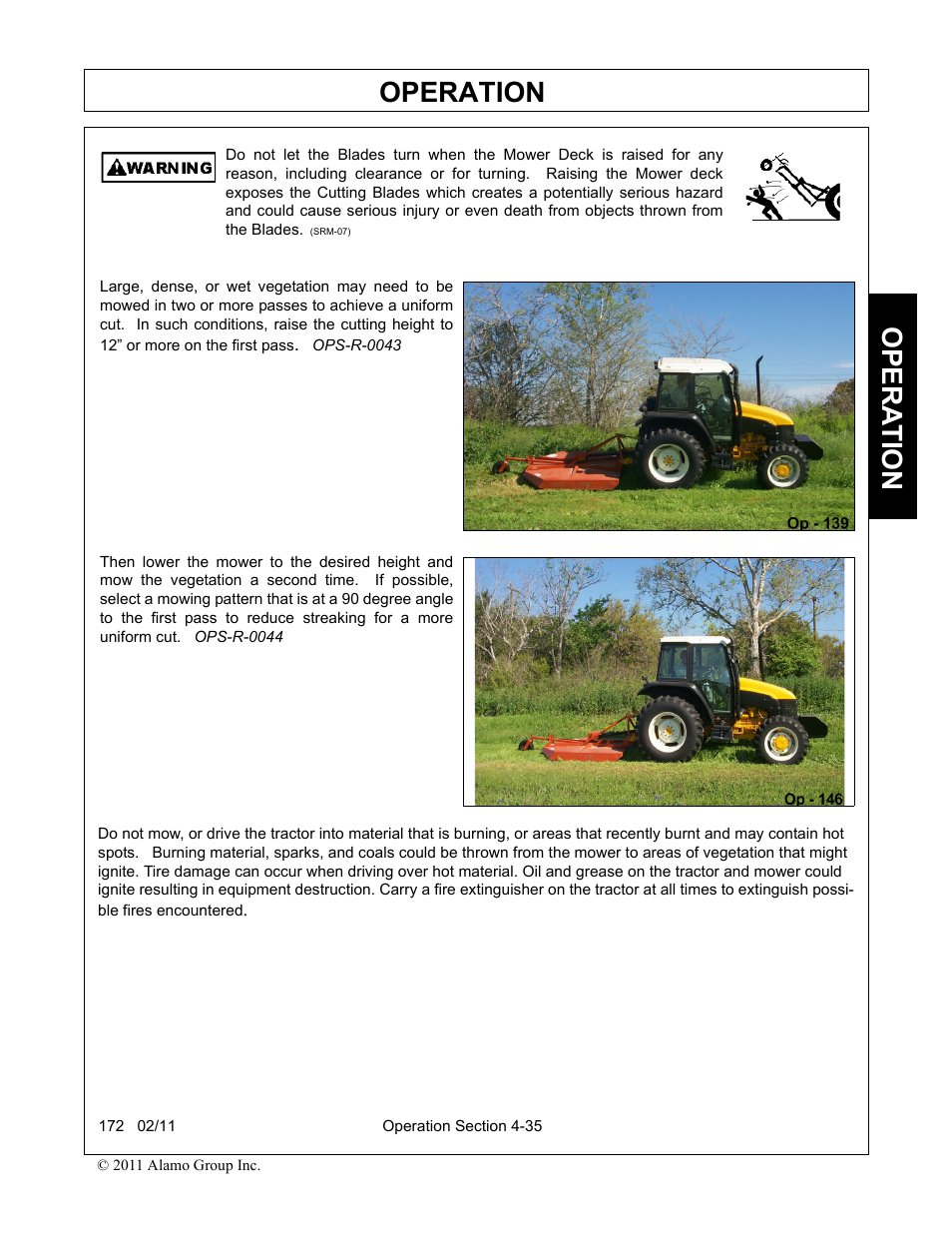 Operation, Opera t ion | Servis-Rhino 00781400C User Manual | Page 137 / 180