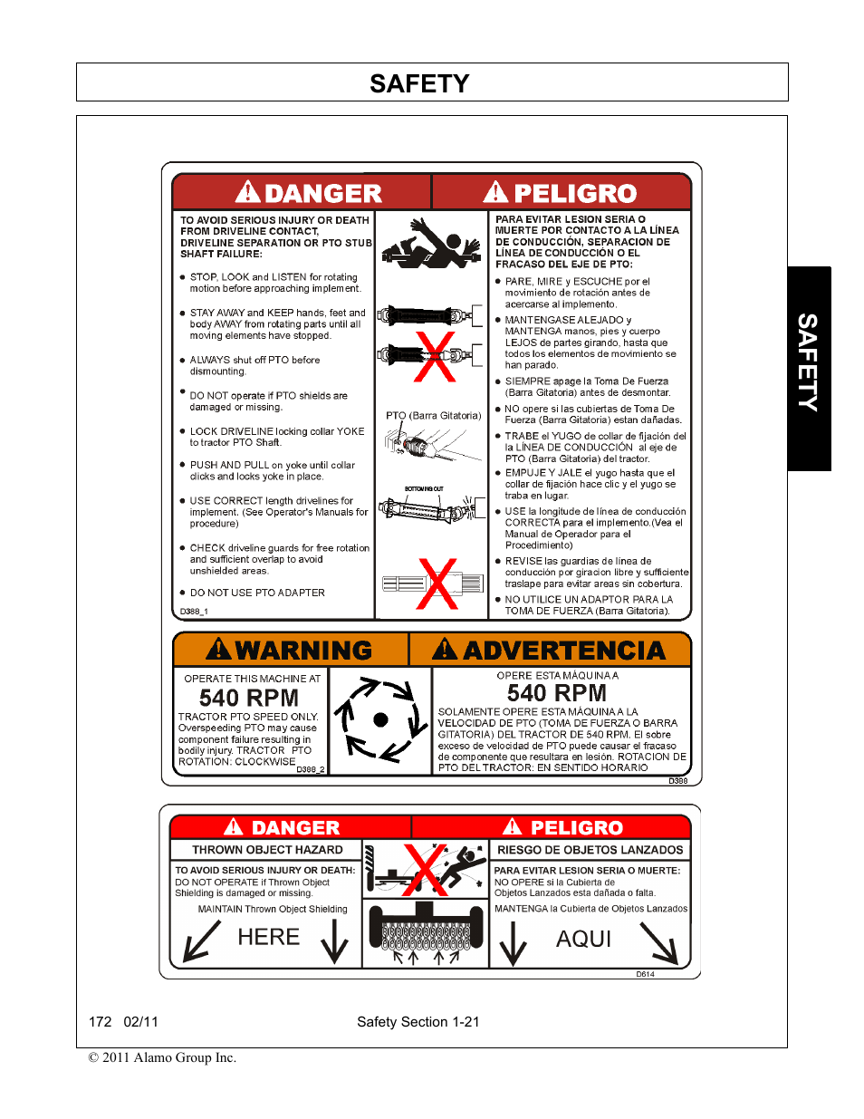 Safety | Servis-Rhino 00781400C User Manual | Page 31 / 180