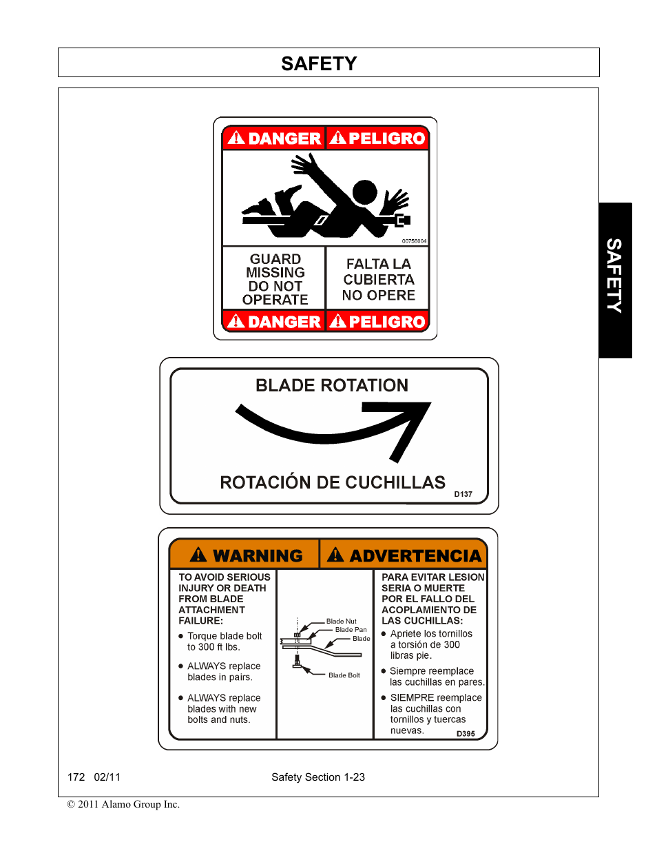 Safety | Servis-Rhino 00781400C User Manual | Page 33 / 180