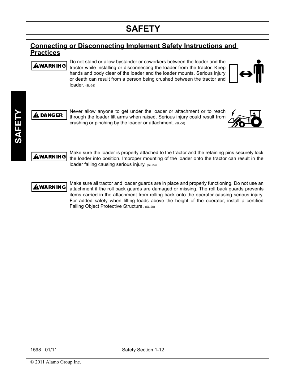 Safety | Servis-Rhino 1598 User Manual | Page 16 / 108