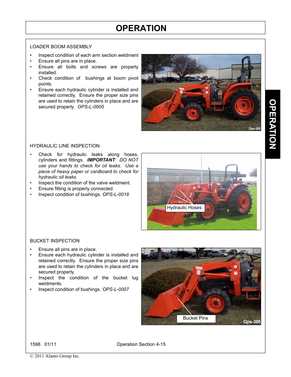 Operation, Opera t ion | Servis-Rhino 1598 User Manual | Page 65 / 108