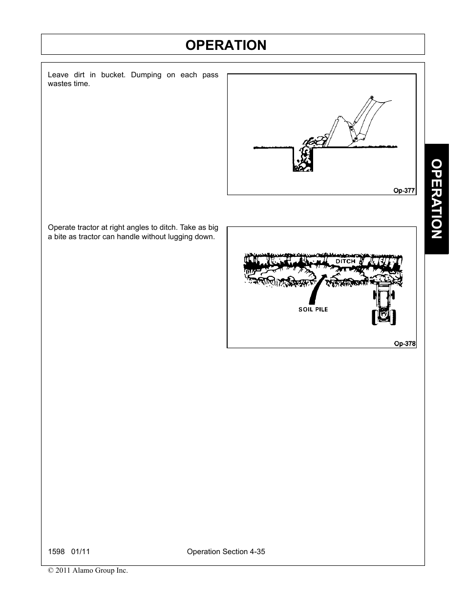 Operation, Opera t ion | Servis-Rhino 1598 User Manual | Page 85 / 108