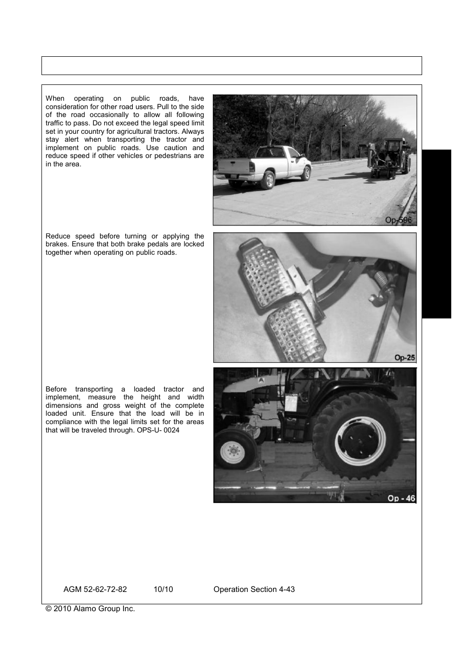 Operation, Oper a t io n | Servis-Rhino RHINO AGM72 User Manual | Page 153 / 186