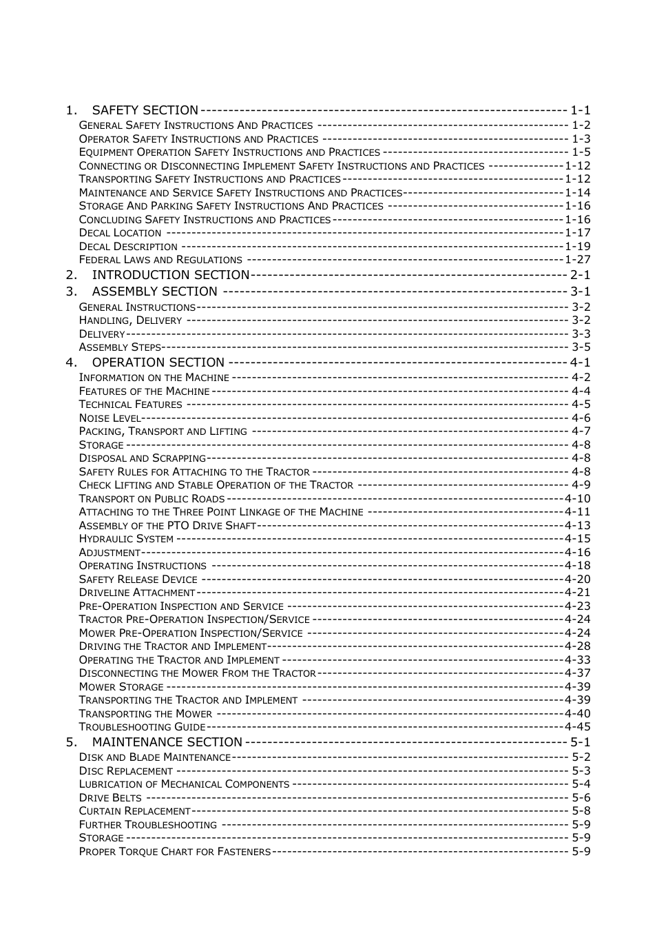 Servis-Rhino RHINO AGM72 User Manual | Page 5 / 186