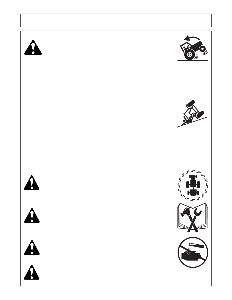 Safety | Servis-Rhino FM60/72 User Manual | Page 11 / 100