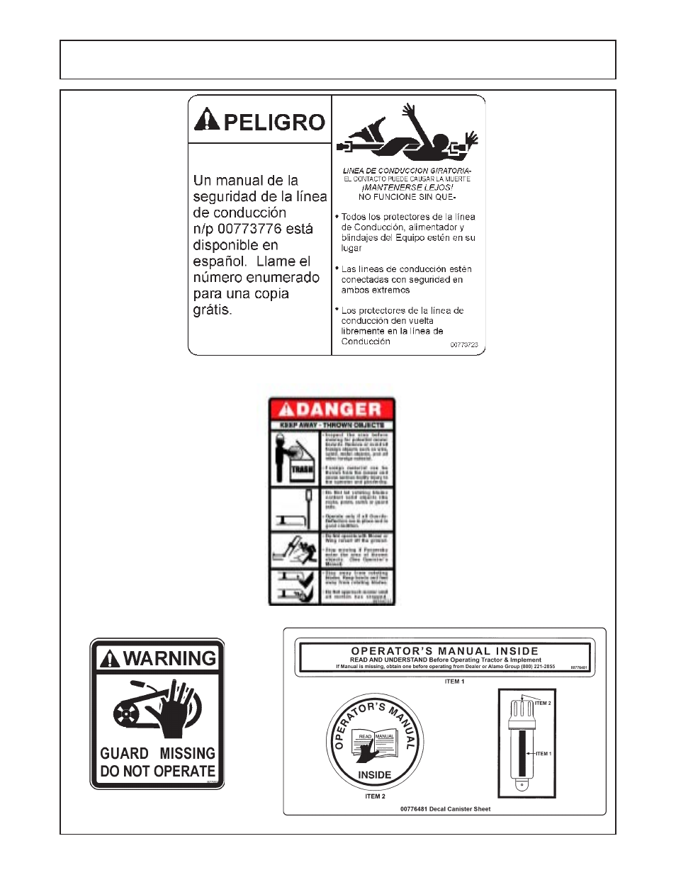 Safety | Servis-Rhino FM60/72 User Manual | Page 20 / 100