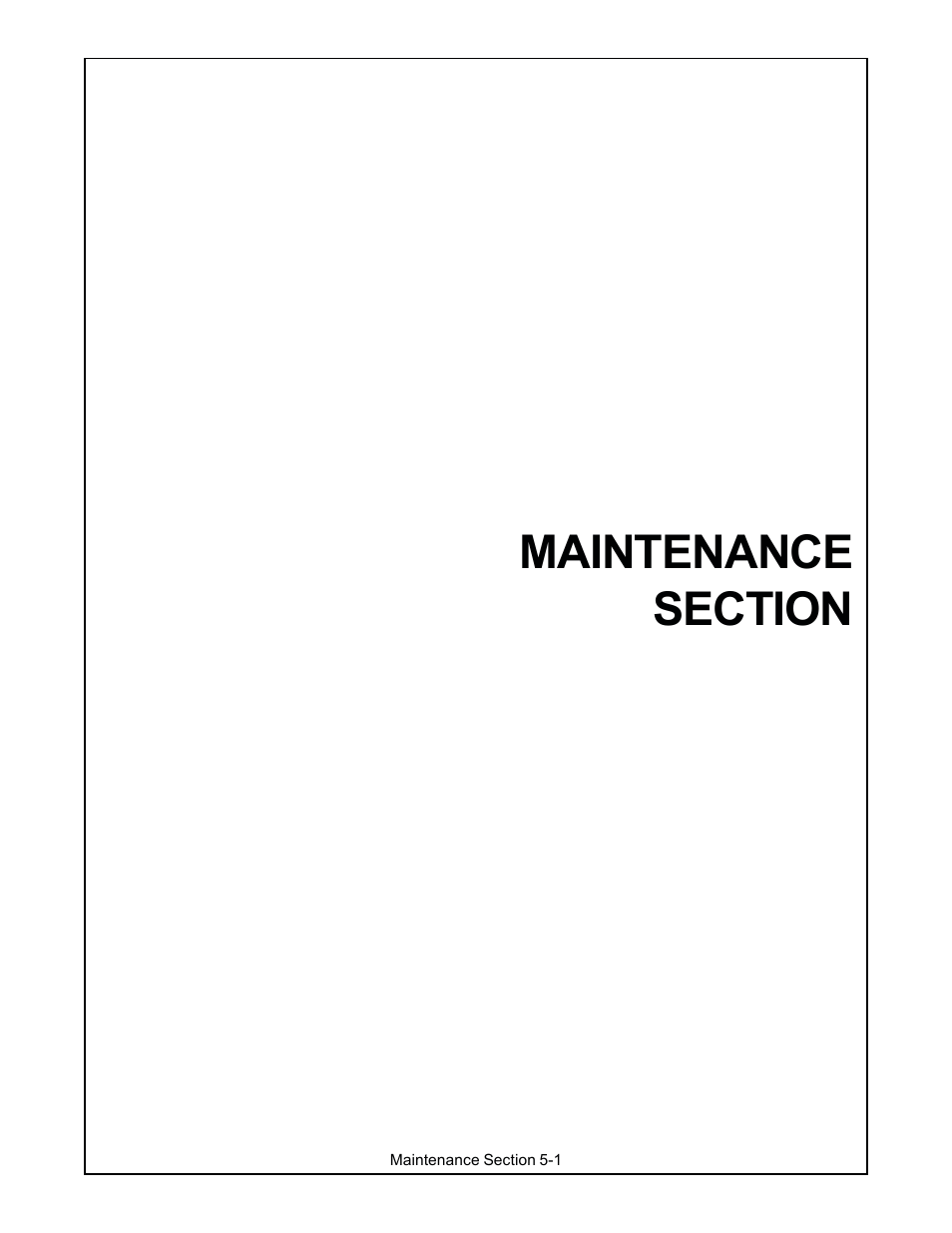 Maintenance section -1 | Servis-Rhino LUMBERJACK 60/72 User Manual | Page 111 / 132