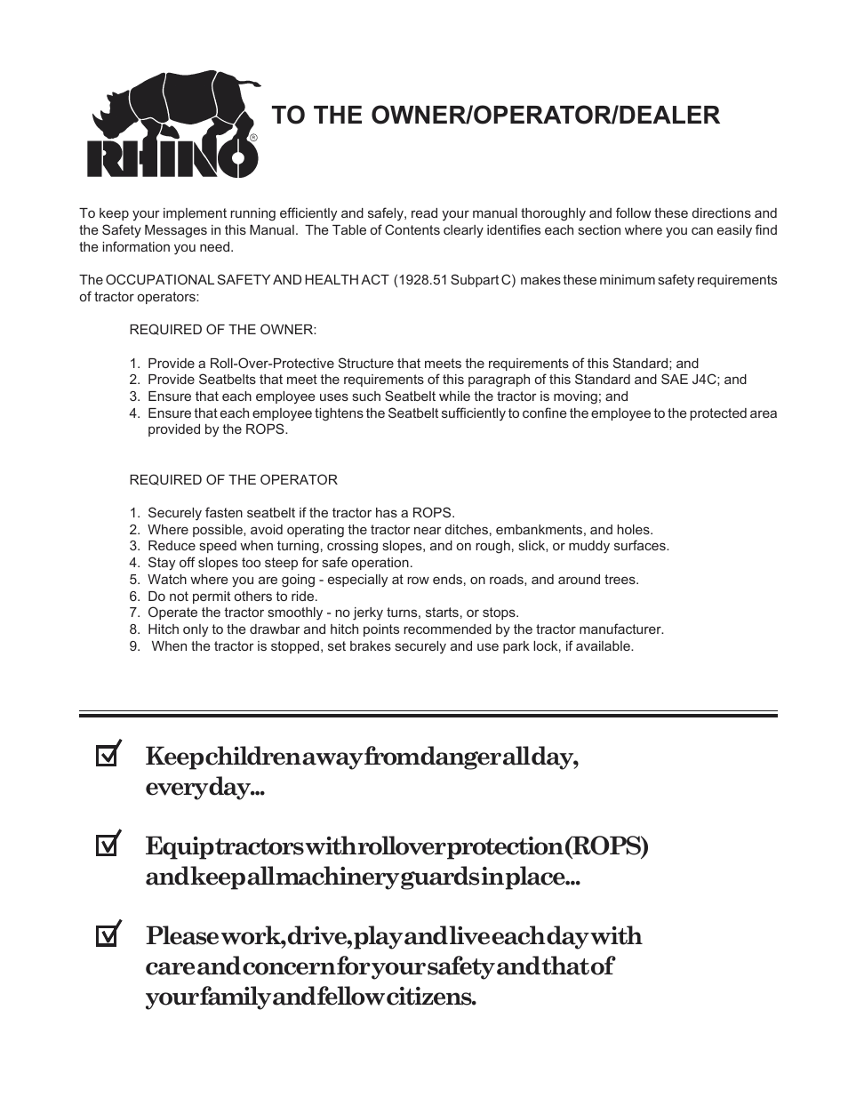 Servis-Rhino LUMBERJACK 60/72 User Manual | Page 125 / 132